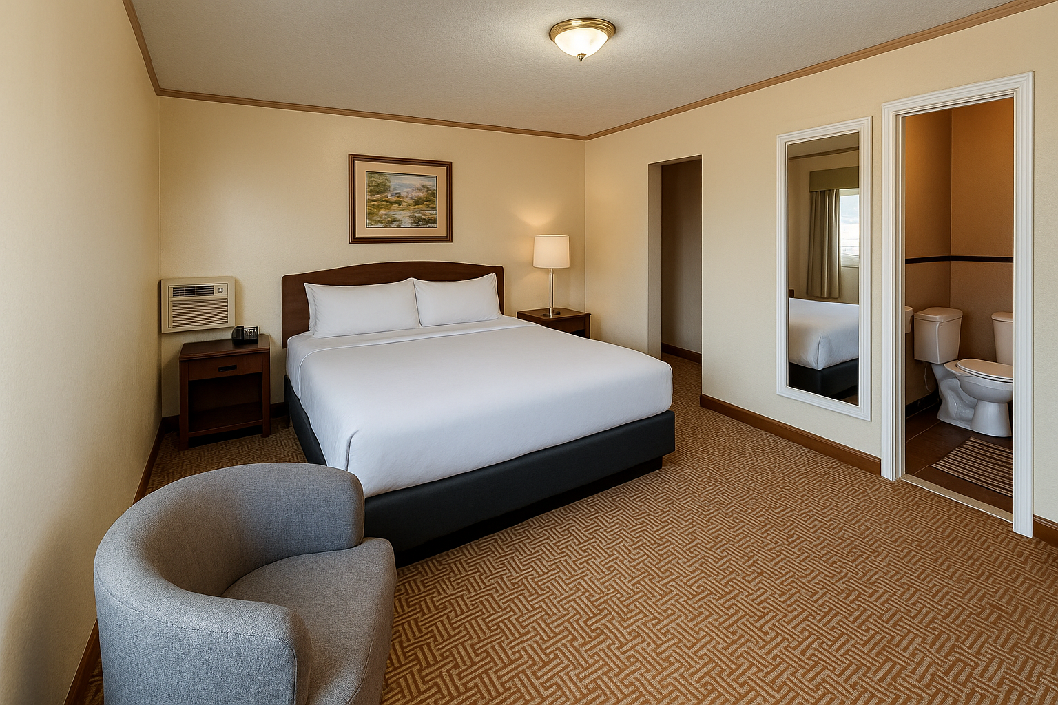 After: AI enhanced hotel room